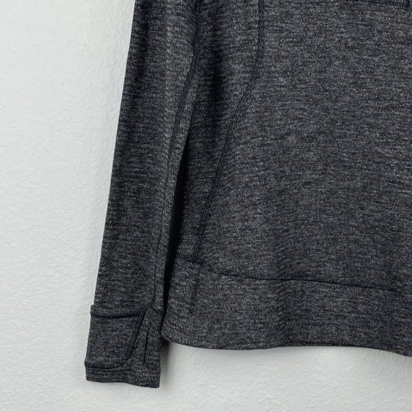 Lululemon Sweatshirt Women's Size 12 Think Fast Pullover Stretch Athletic Black - Picture 5 of 11